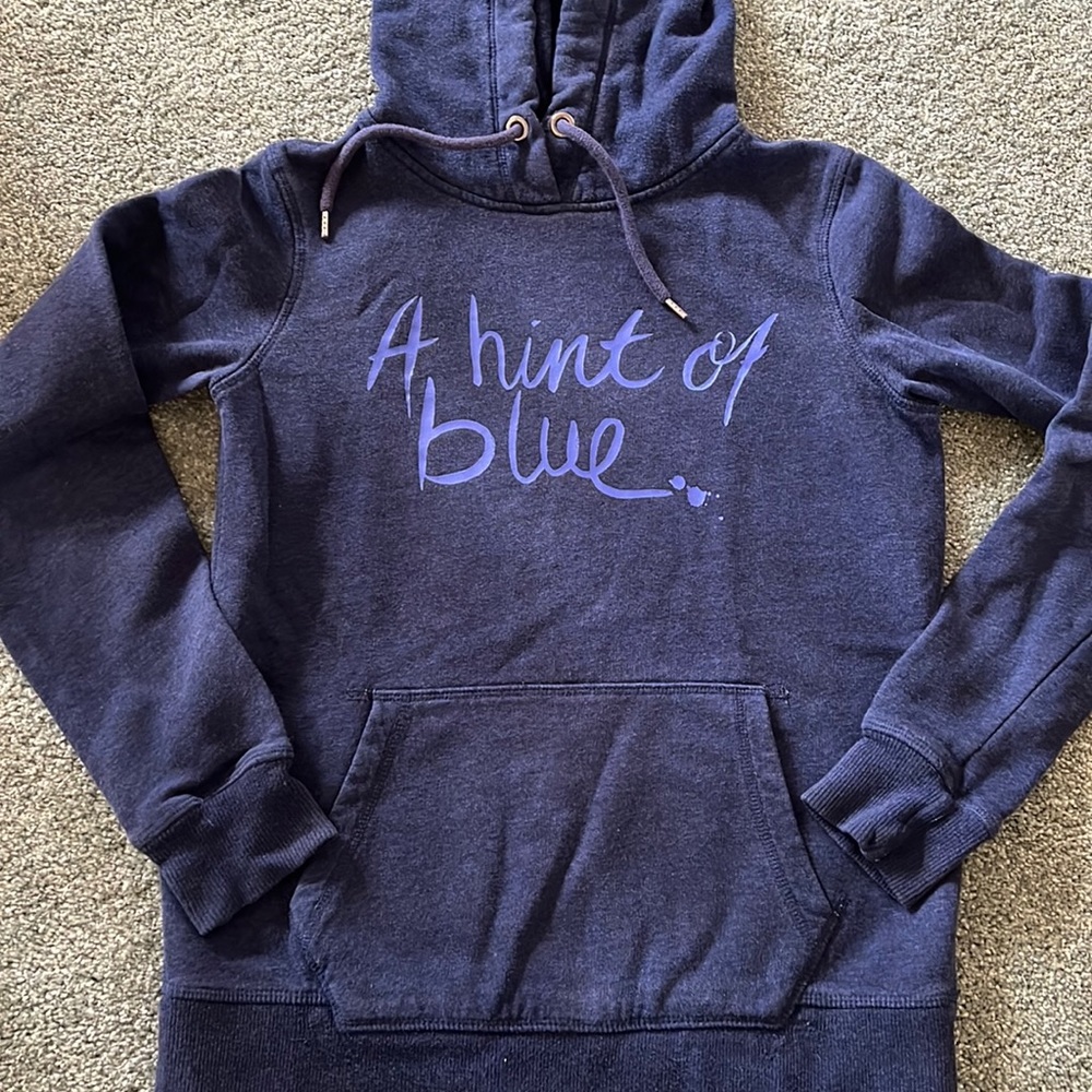 Dark blue sweatshirt hoodie H&M extra small